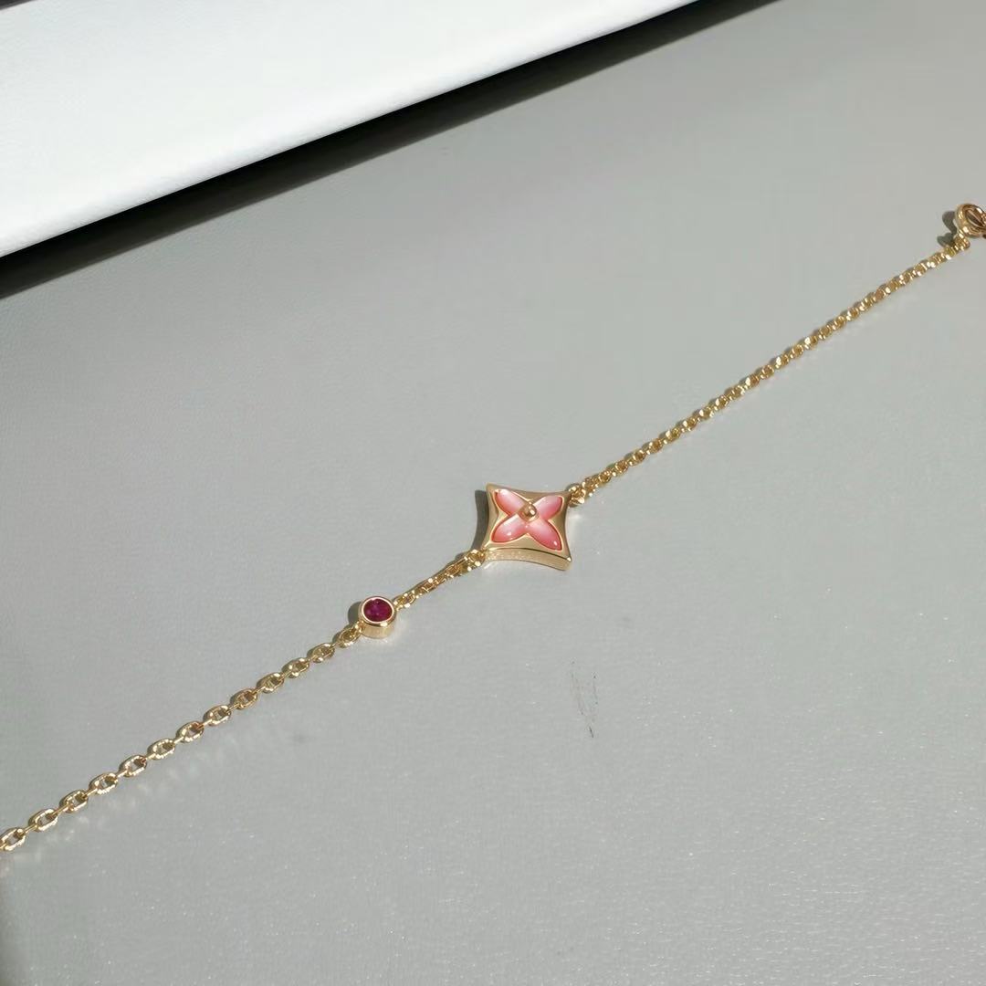 LOUIS* Color Blossom Flower Pendant Bracelet