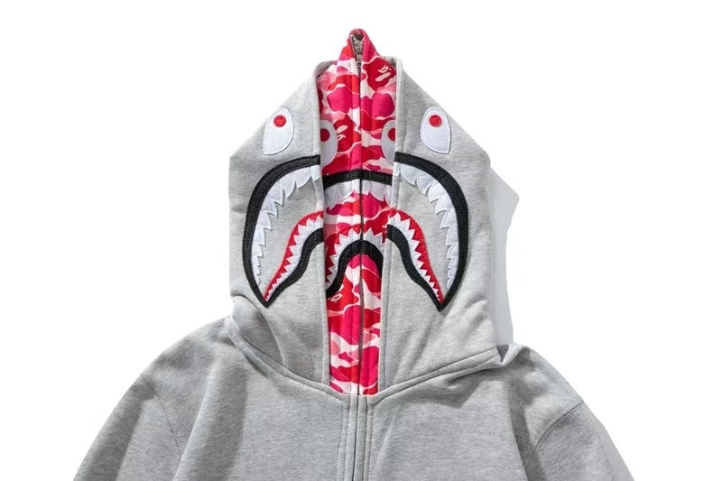 Top-tier version BA** Shark Head Double Hood Hoodie