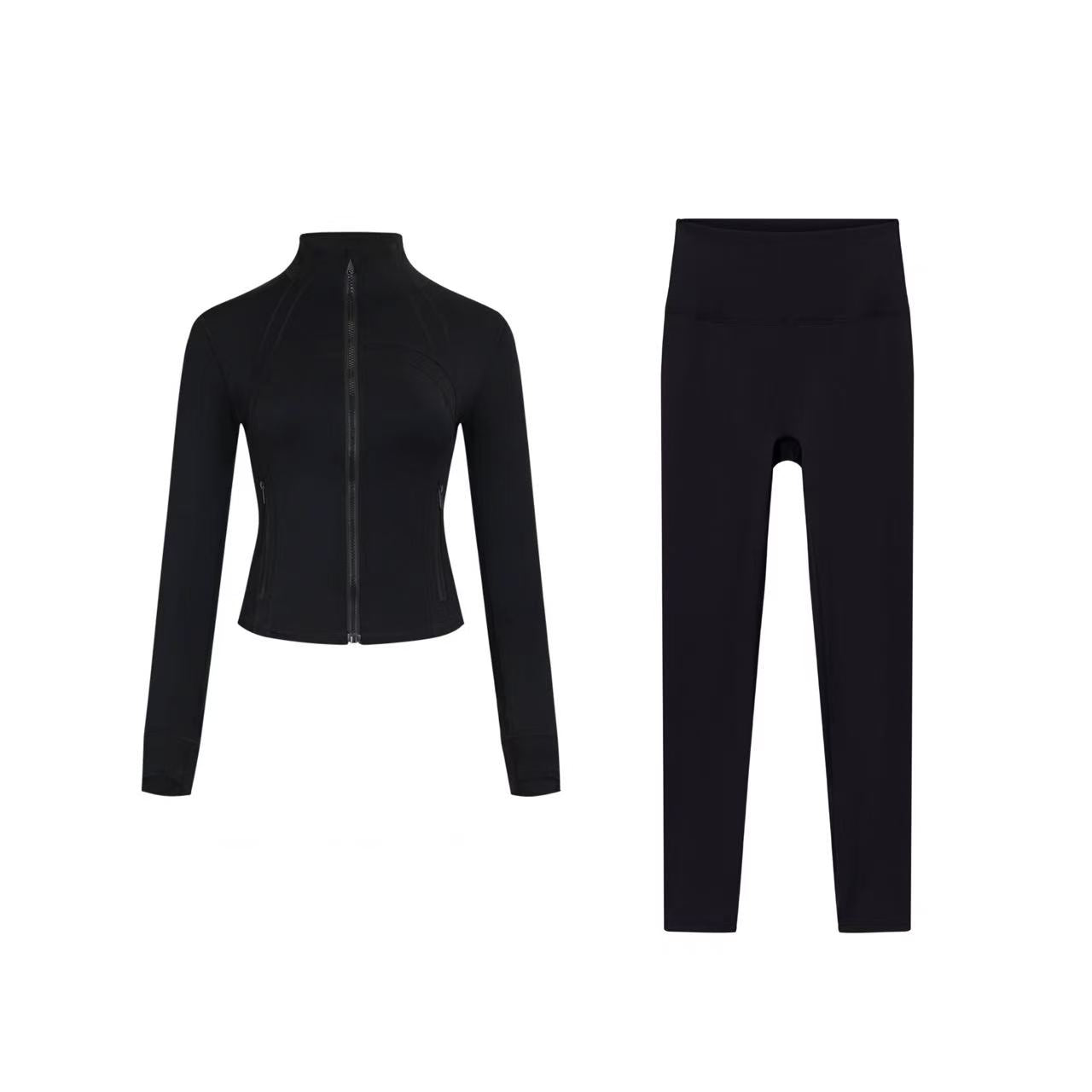 Short DF jacket and Cropped pants set