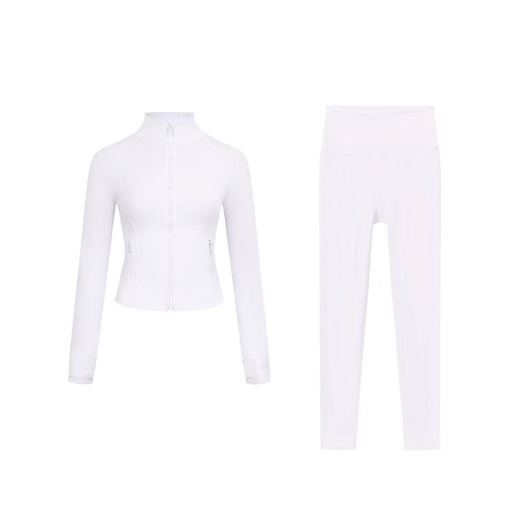 Short DF jacket and Cropped pants set