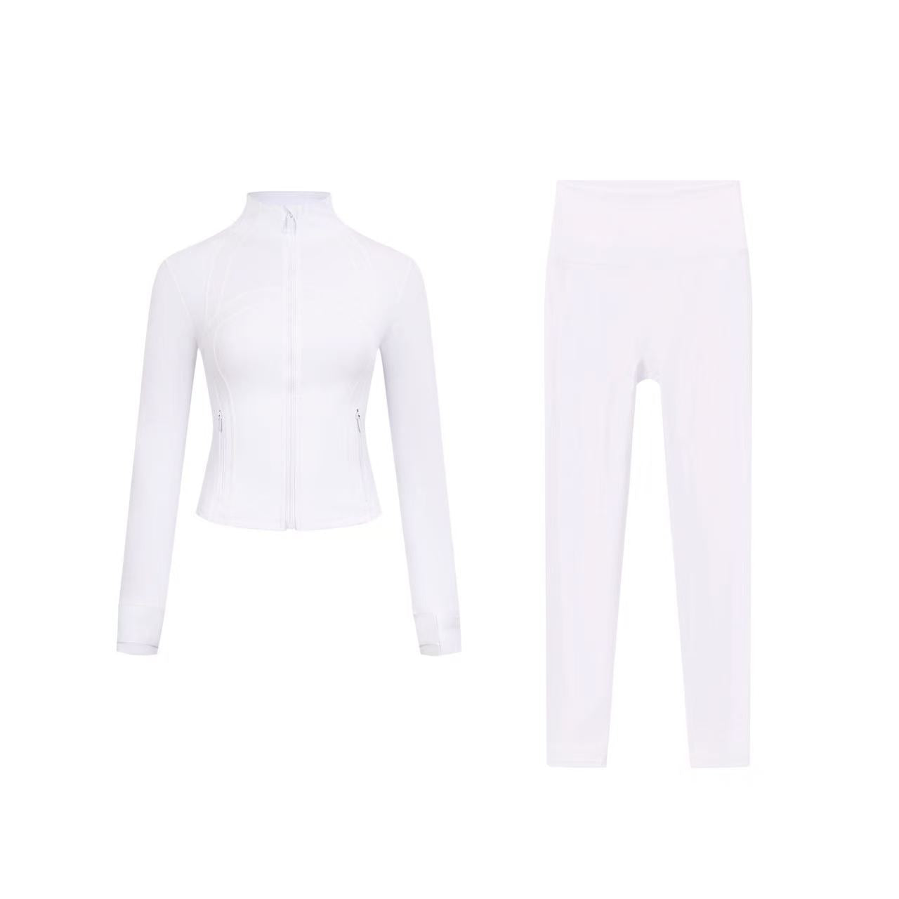 Short DF jacket and Cropped pants set