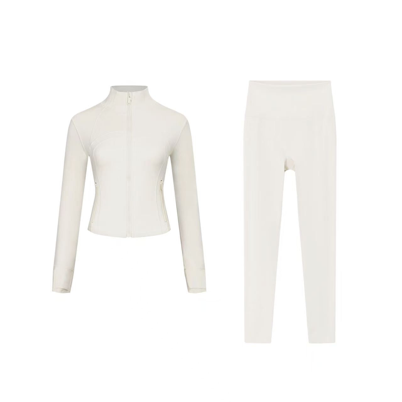 Short DF jacket and Cropped pants set