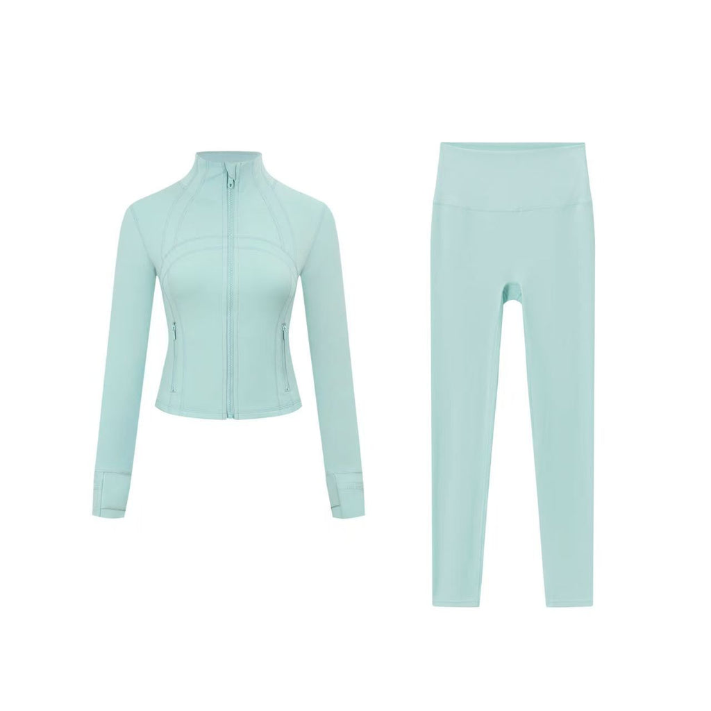 Short DF jacket and Cropped pants set