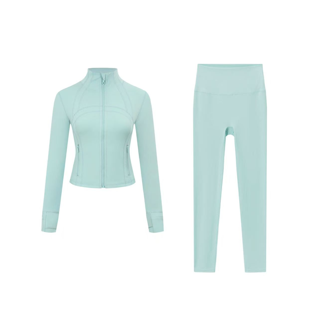 Short DF jacket and Cropped pants set