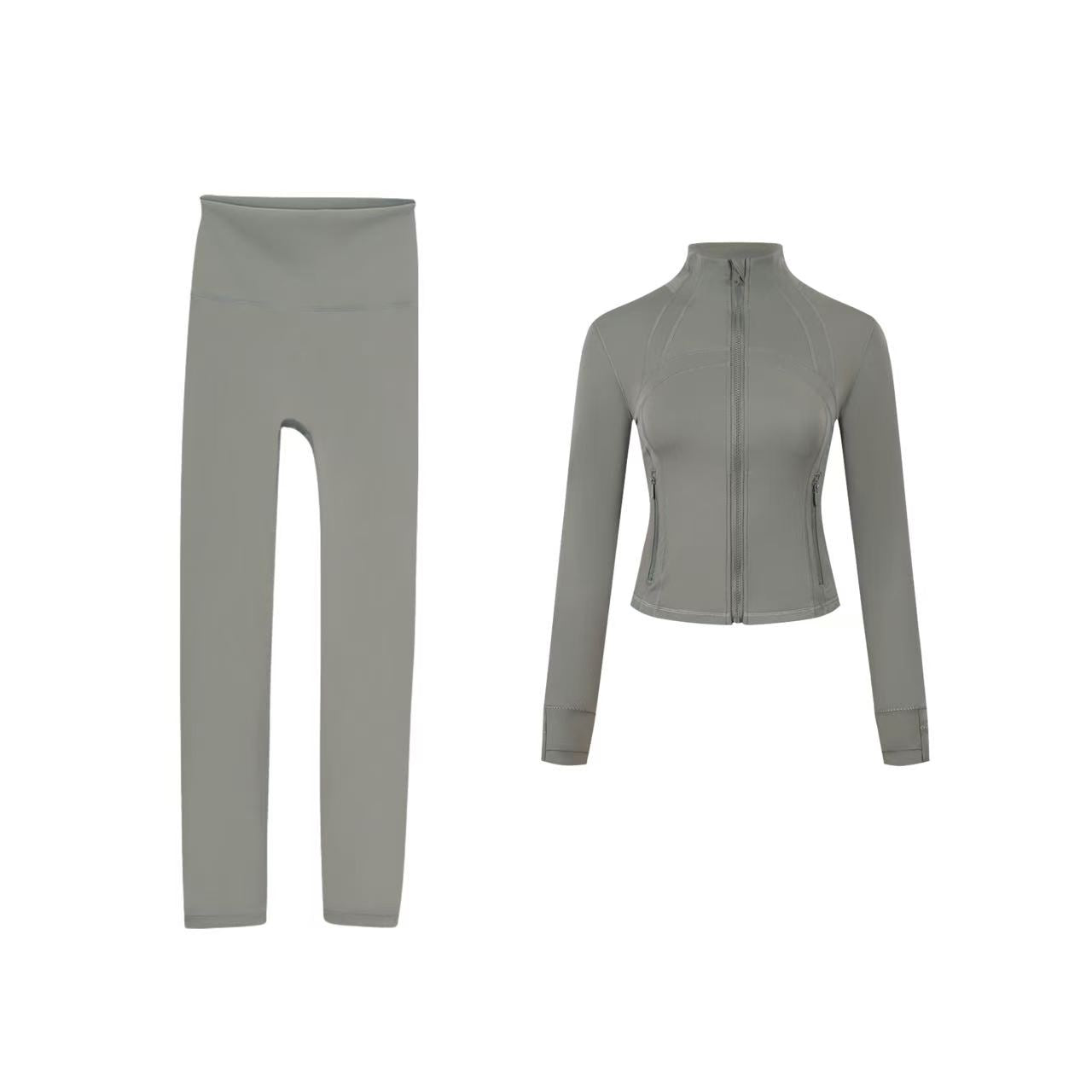 Short DF jacket and Cropped pants set