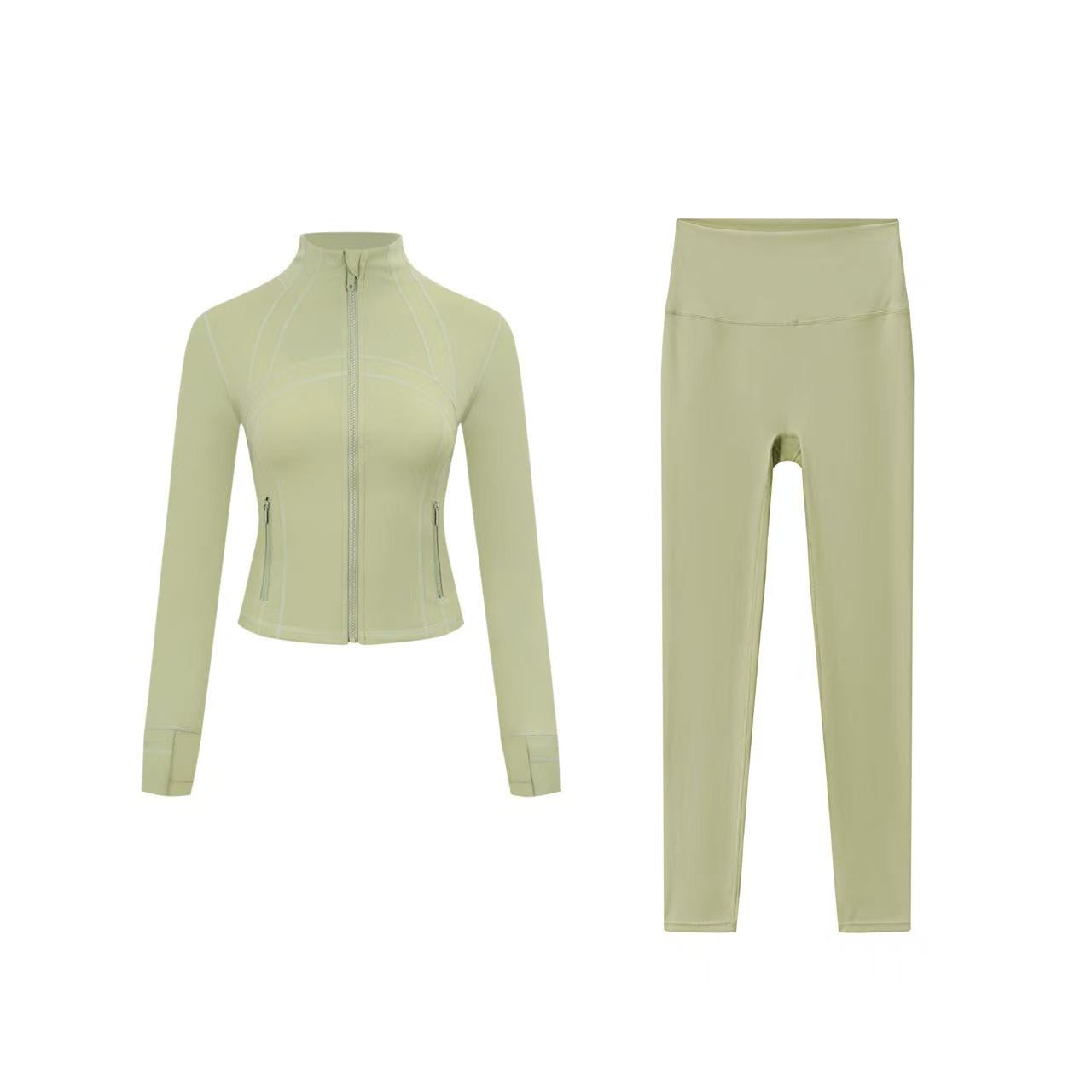 Short DF jacket and Cropped pants set