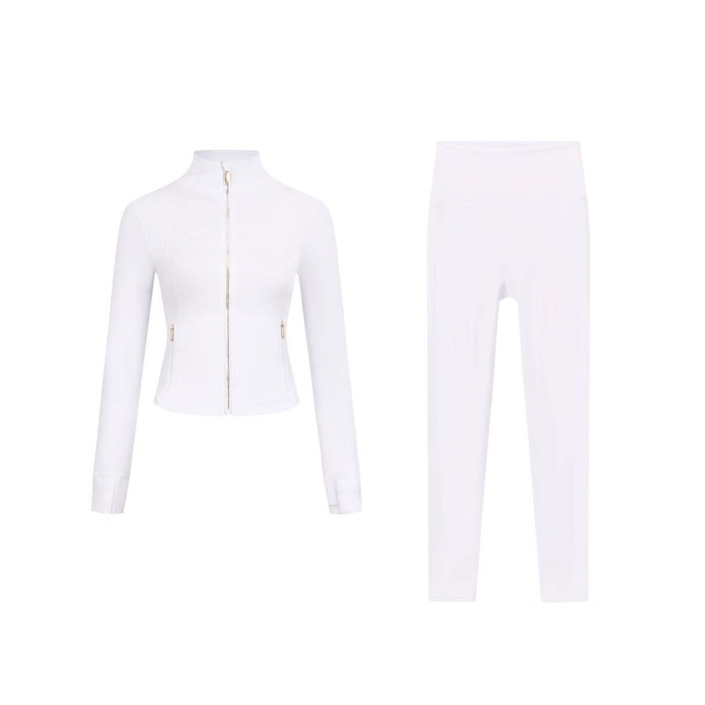 【Gold zipper】Short DF jacket and Cropped pants set