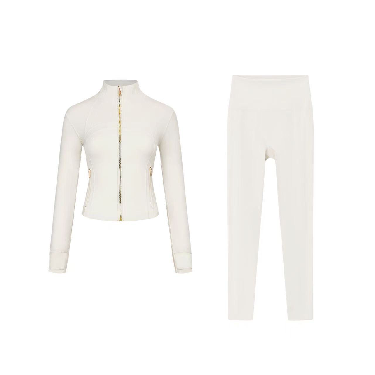 【Gold zipper】Short DF jacket and Cropped pants set