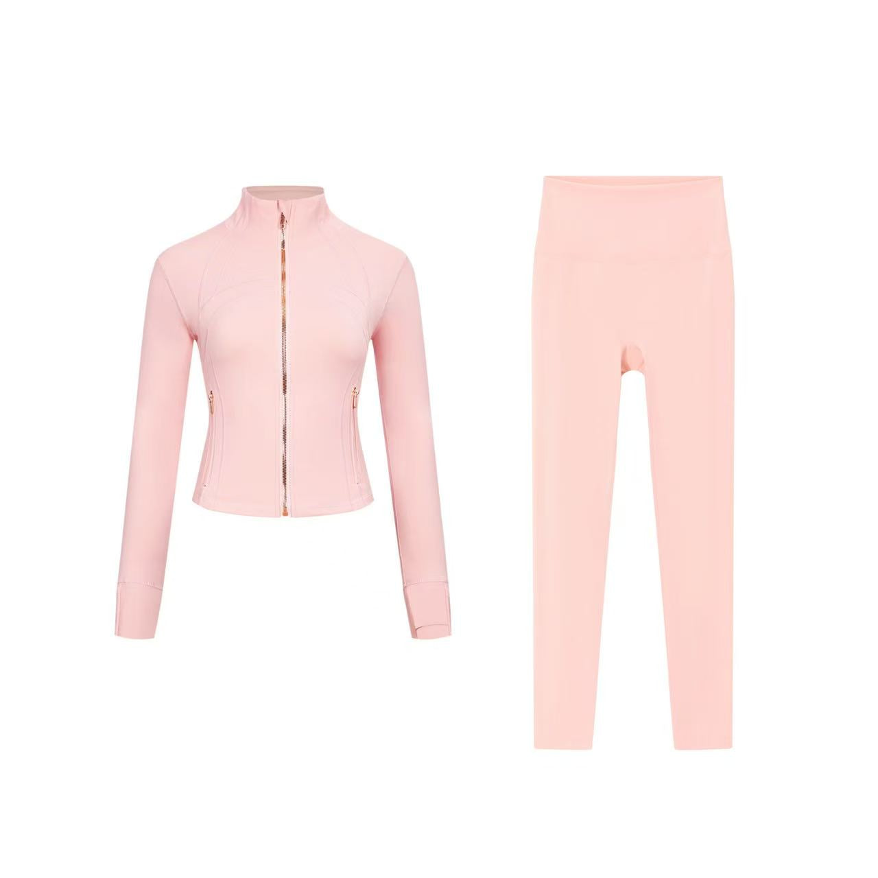 【Gold zipper】Short DF jacket and Cropped pants set