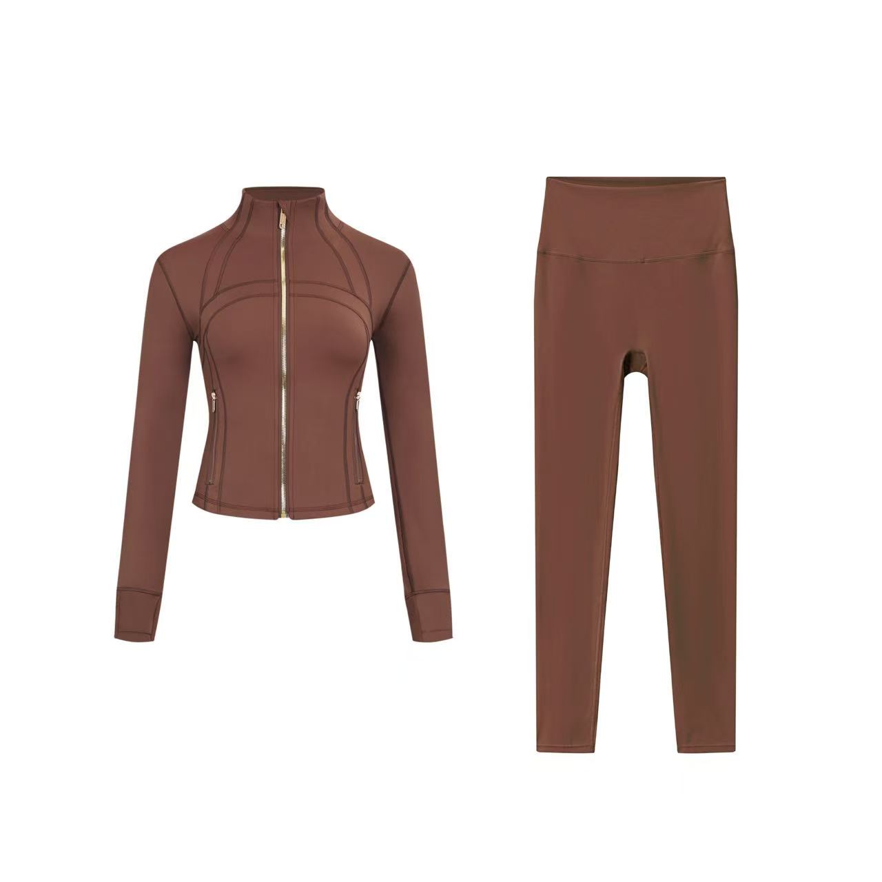 【Gold zipper】Short DF jacket and Cropped pants set