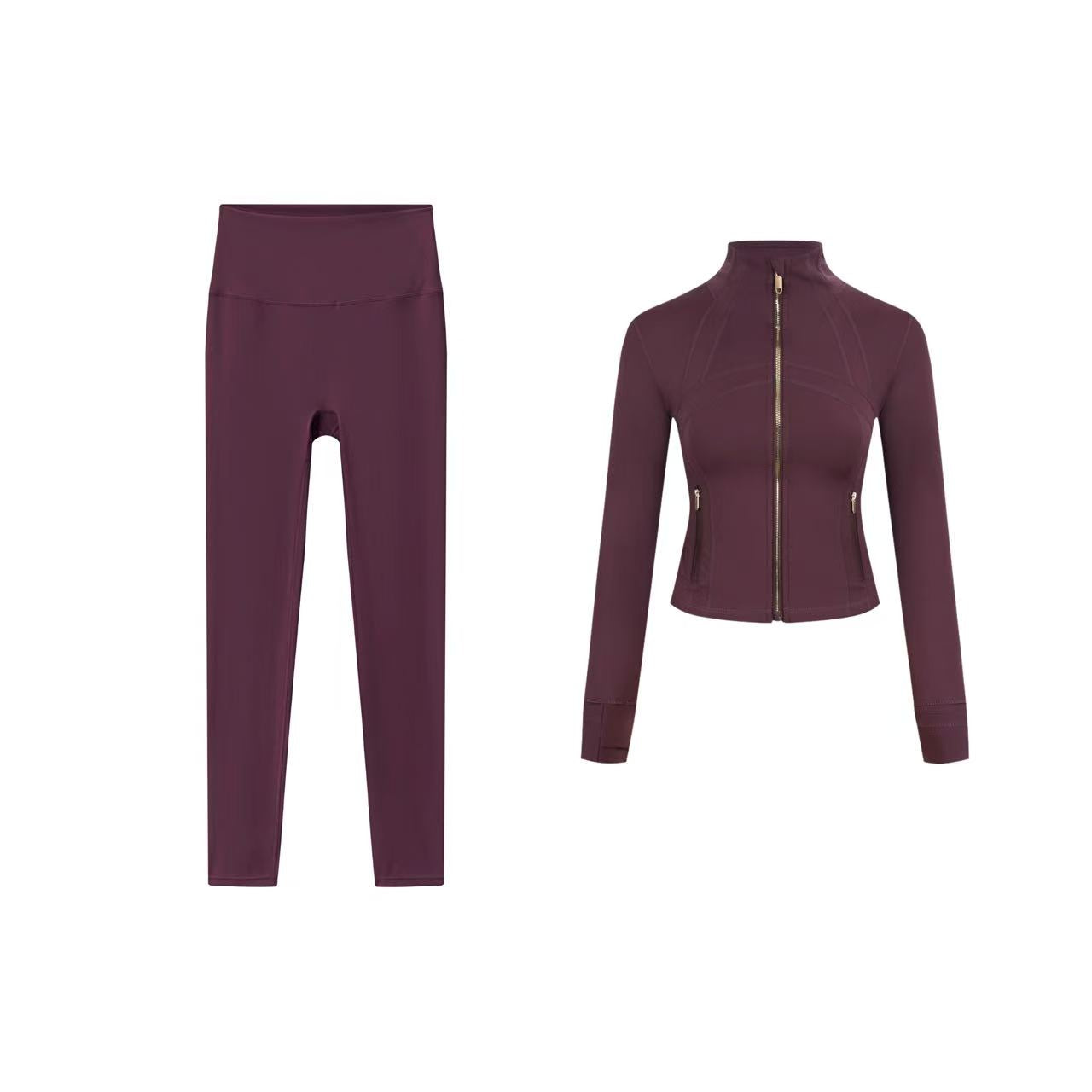 【Gold zipper】Short DF jacket and Cropped pants set