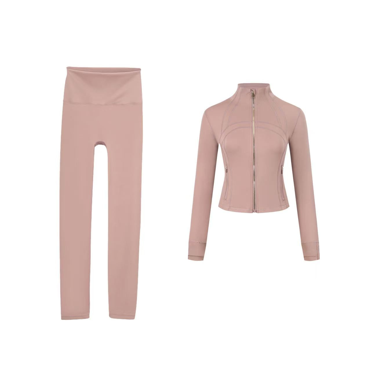 【Gold zipper】Short DF jacket and Cropped pants set