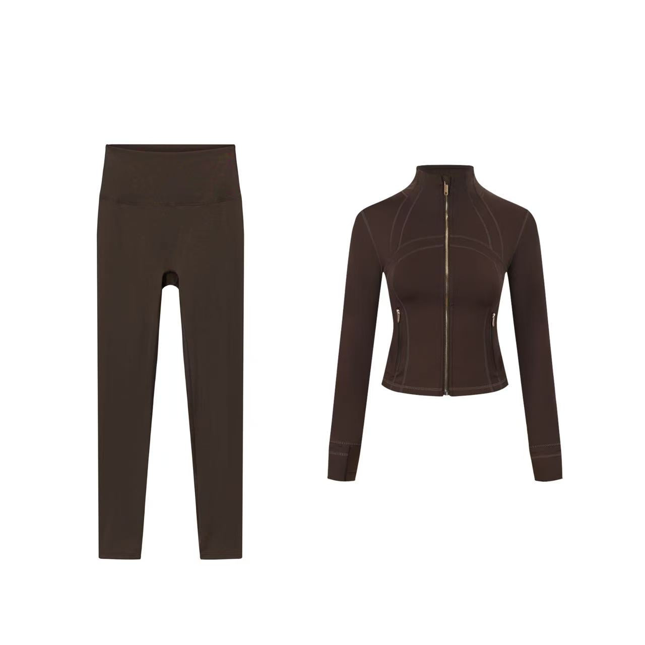 【Gold zipper】Short DF jacket and Cropped pants set