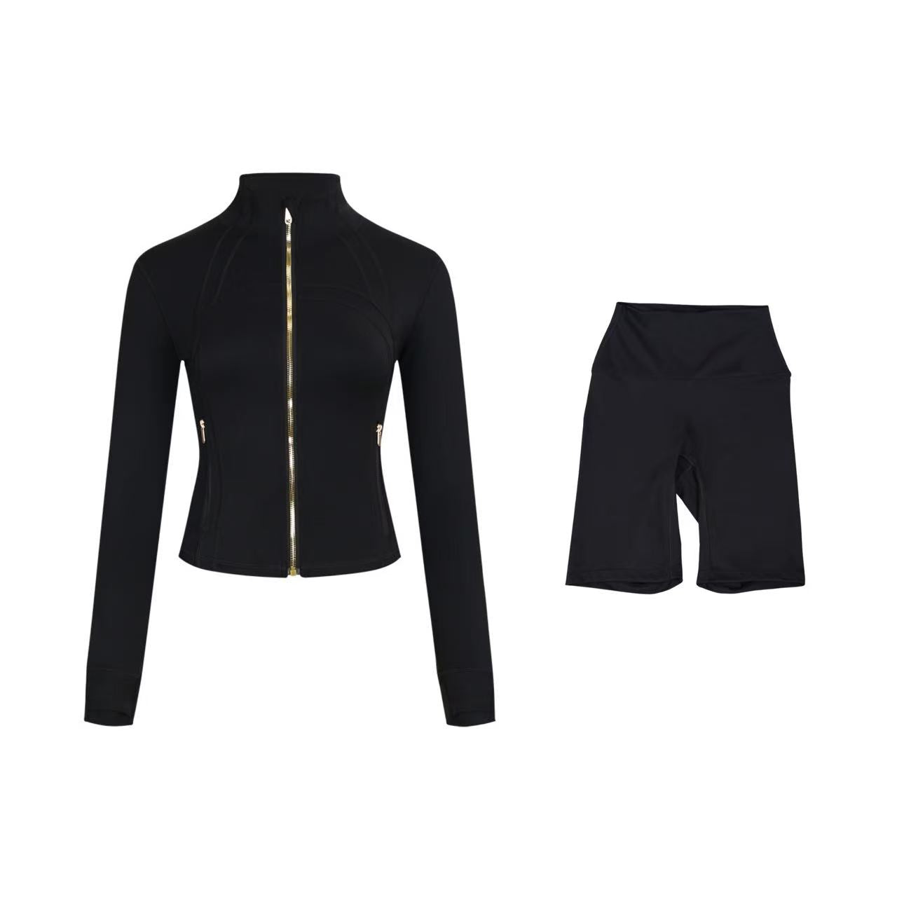 【Gold zipper】Short DF jacket and Shorts set