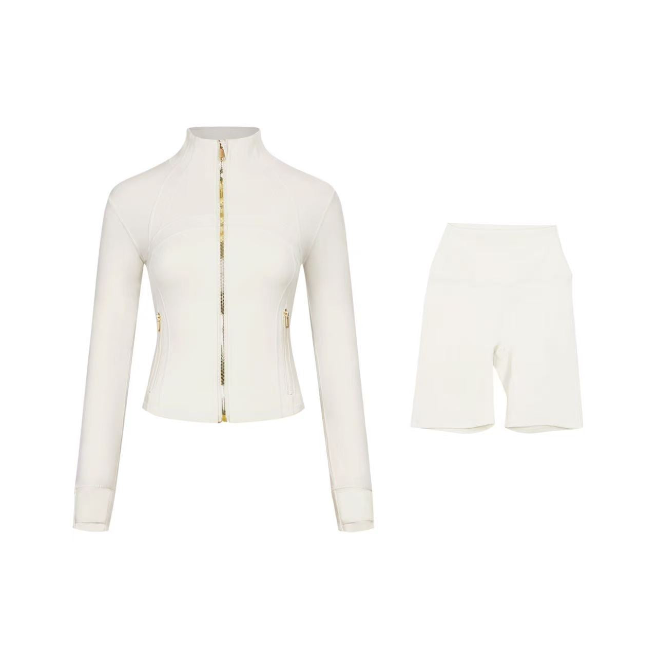【Gold zipper】Short DF jacket and Shorts set