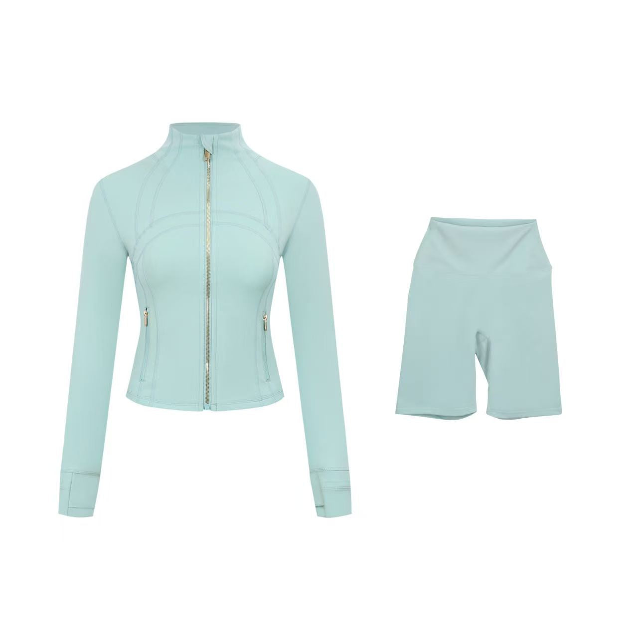 【Gold zipper】Short DF jacket and Shorts set