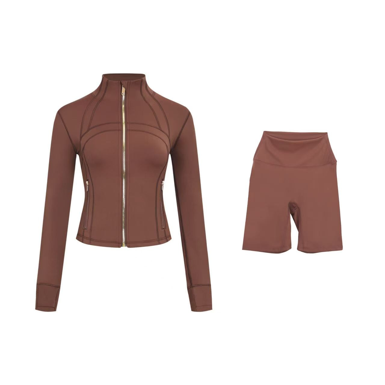 【Gold zipper】Short DF jacket and Shorts set