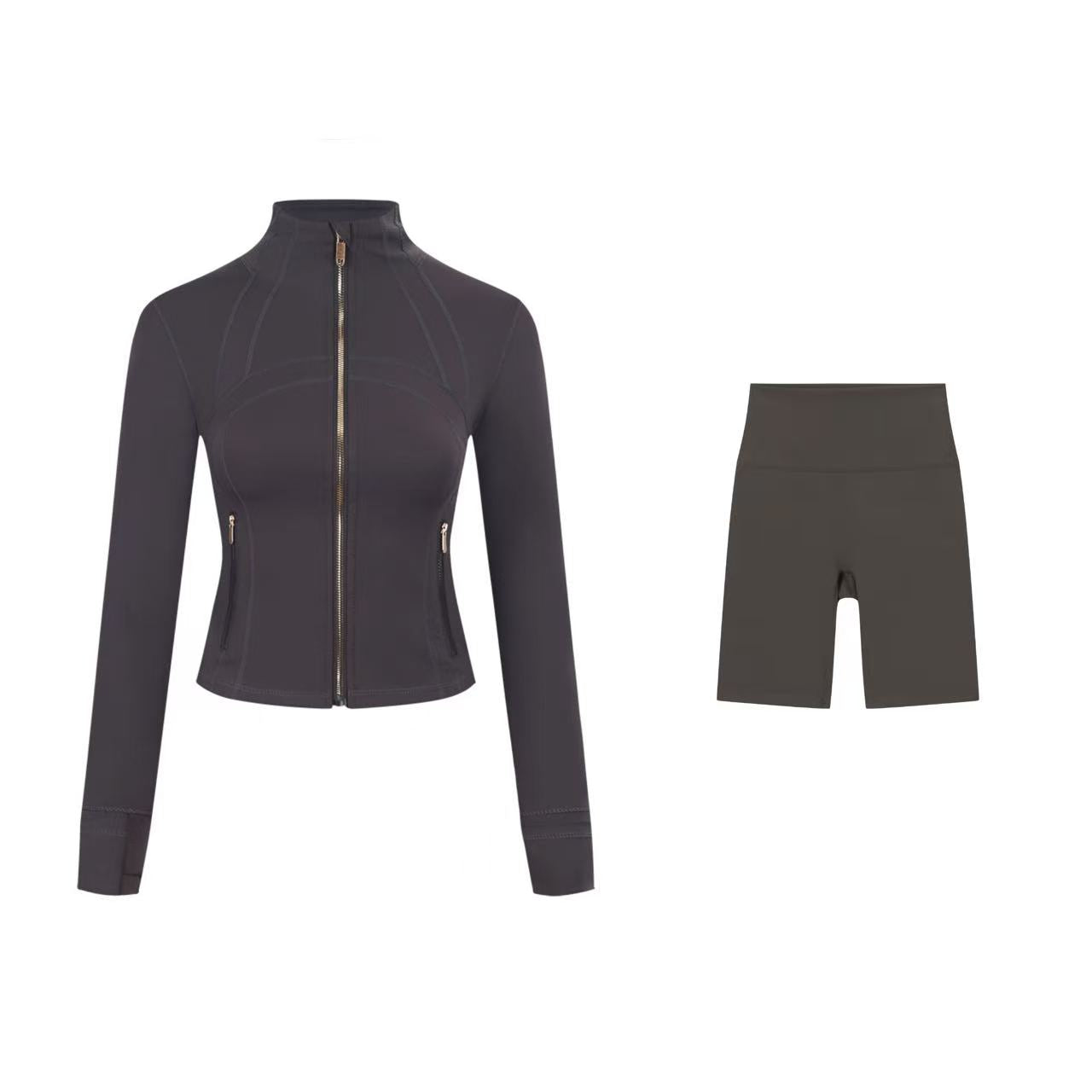 【Gold zipper】Short DF jacket and Shorts set