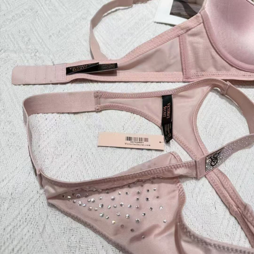 Full Rhinestone Lingerie Set