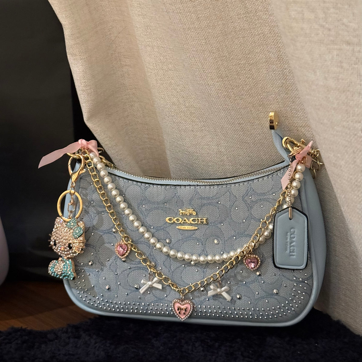 Rhinestone Teri Bag + Charms