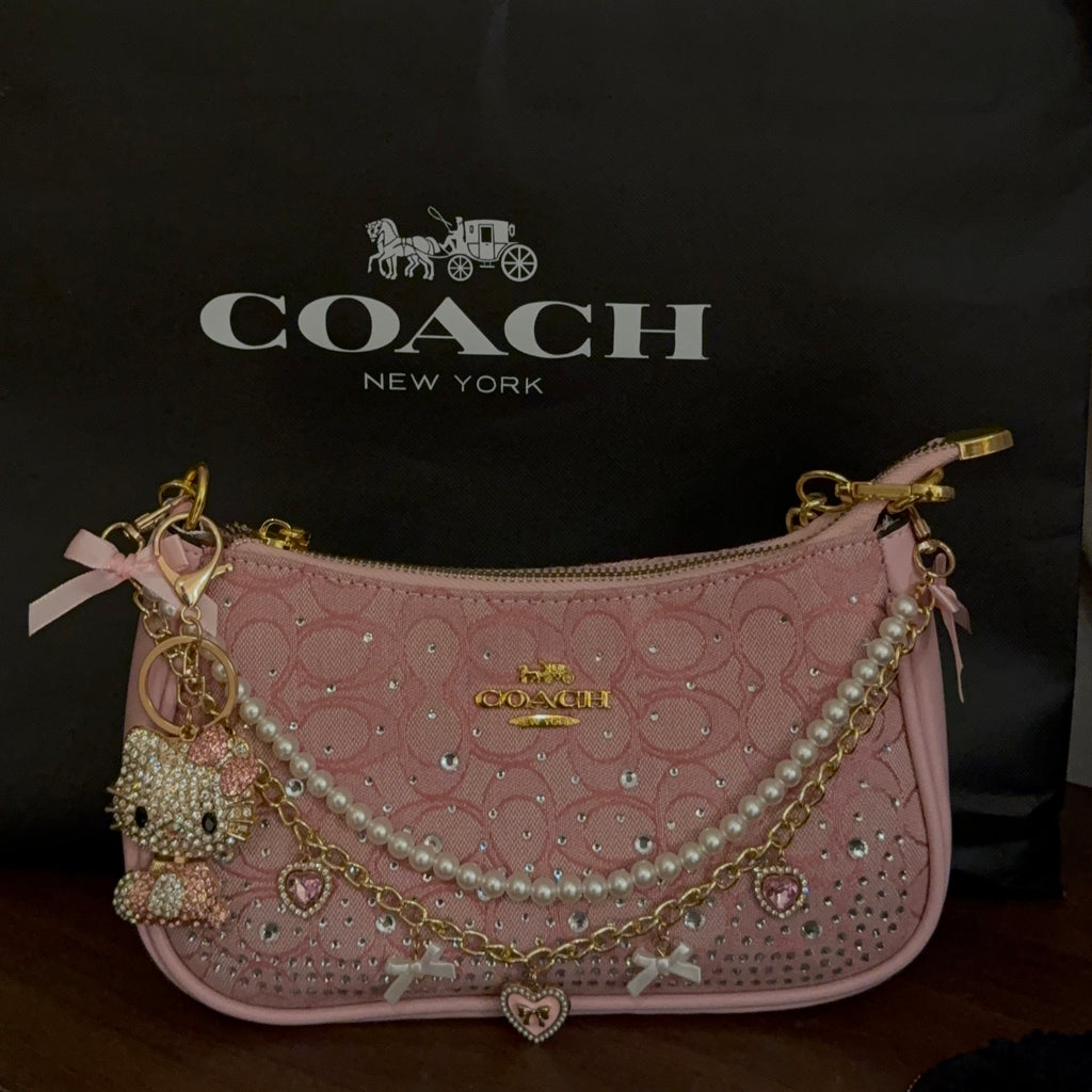 Rhinestone Teri Bag + Charms