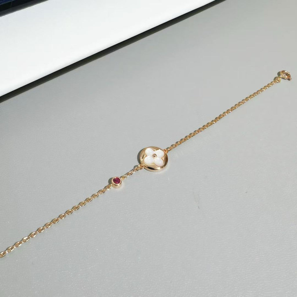 LOUIS* Color Blossom Flower Pendant Bracelet
