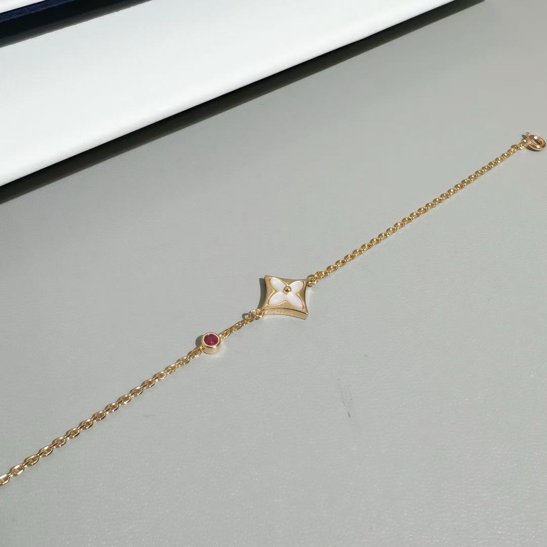 LOUIS* Color Blossom Flower Pendant Bracelet