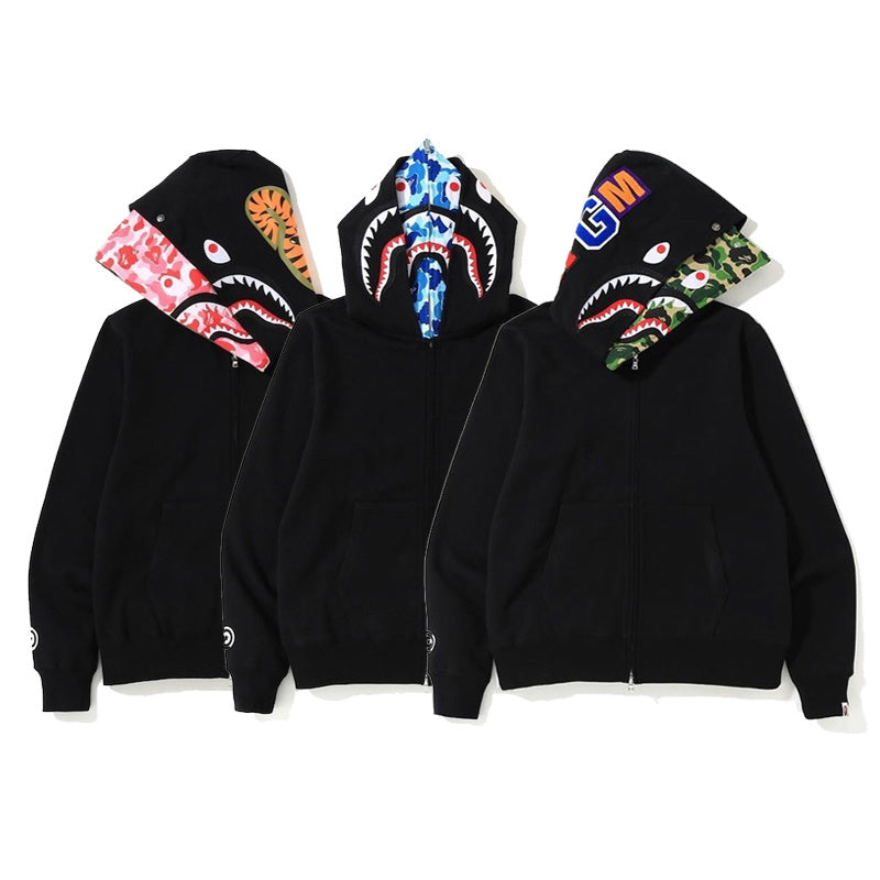 Top-tier version BA** Shark Head Double Hood Hoodie