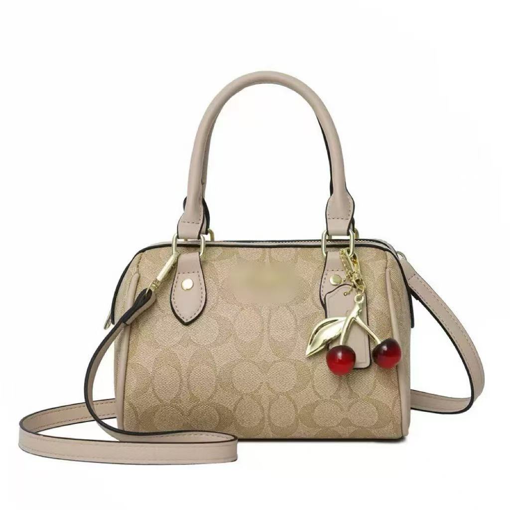 Beige mini satchel