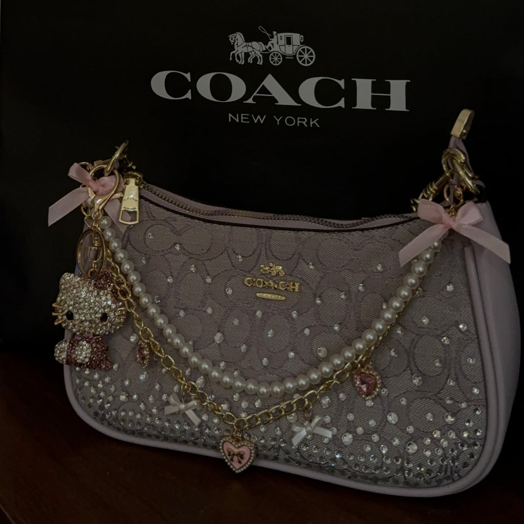 Rhinestone Teri Bag + Charms