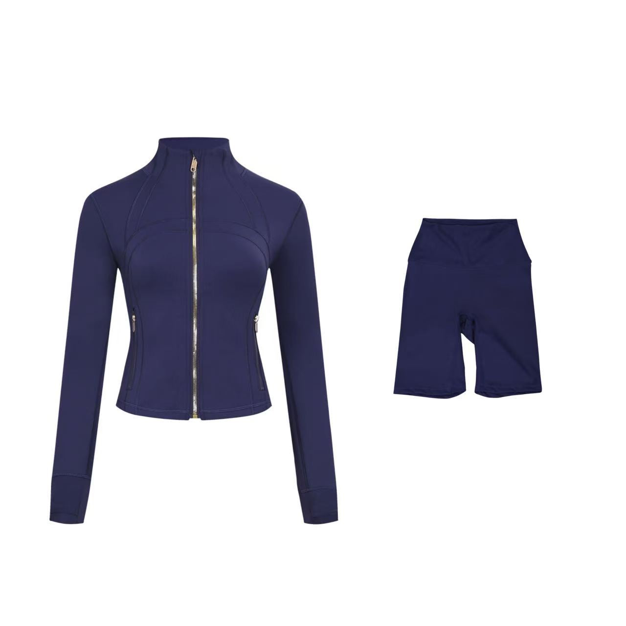 【Gold zipper】Short DF jacket and Shorts set