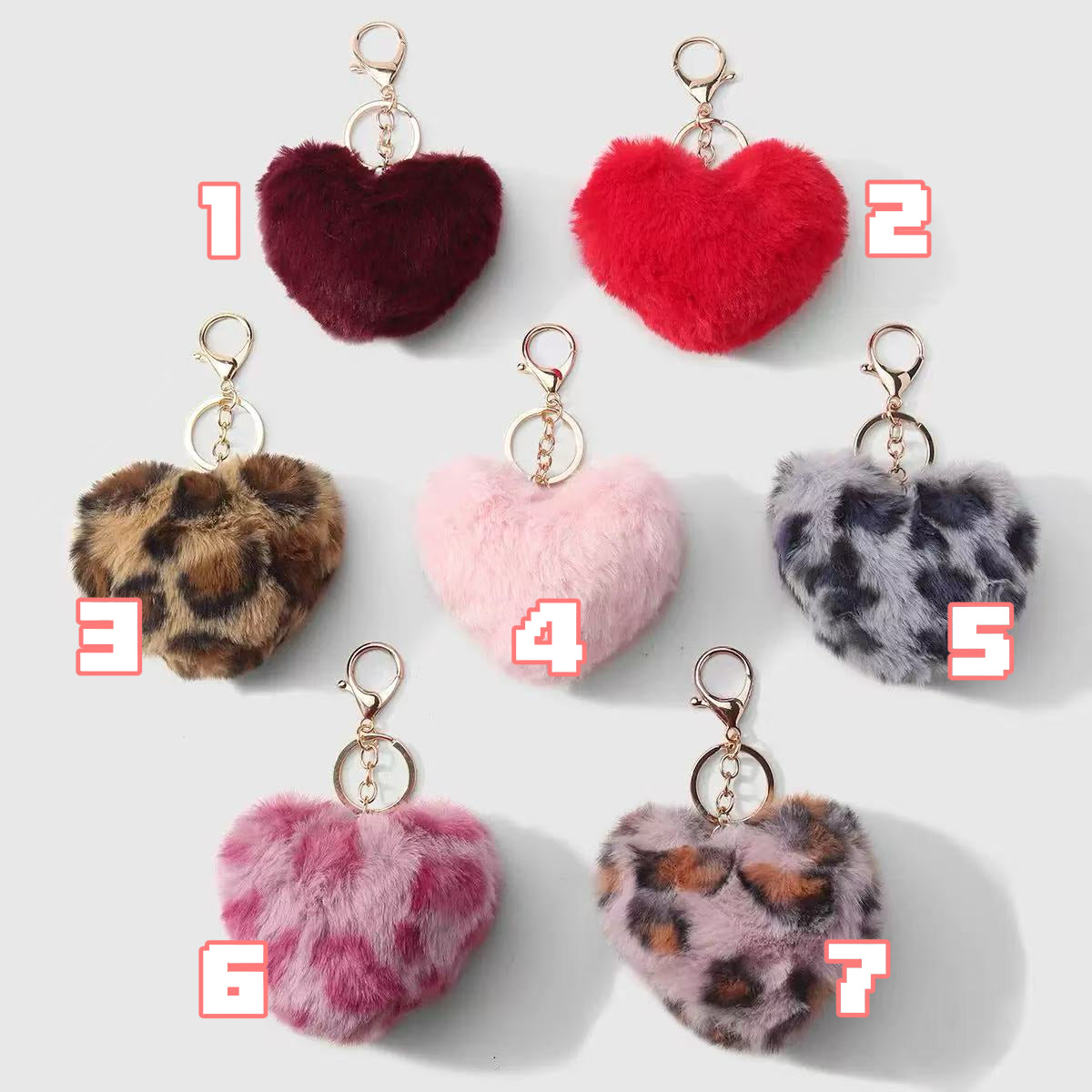 Heart Plush Bag Charm ❤️