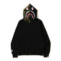 Top-tier version BA** Shark Hoodie Camo Patchwork Fleece Hoodie Jacket